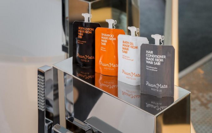 Toiletartikelen van hotel Room Mate Giulia in Milaan